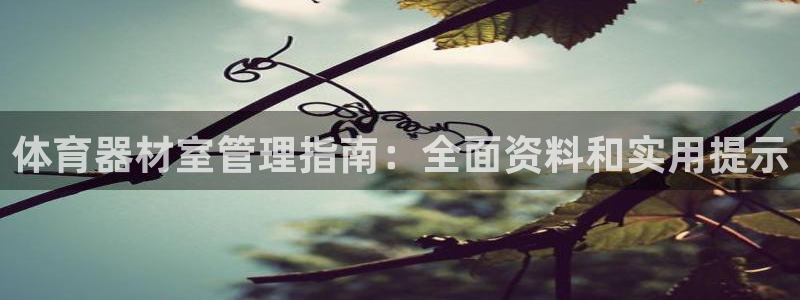 极悦平台使用教程图解：体育器材室管理指南：全面资料和