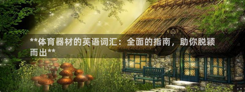 极悦平台注册流程详解图：**体育器材的英语词汇：全面