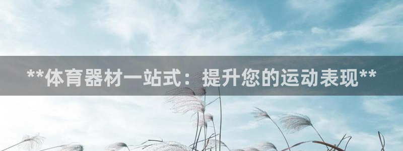 极悦平台代理：**体育器材一站式：提升您的运动表现*