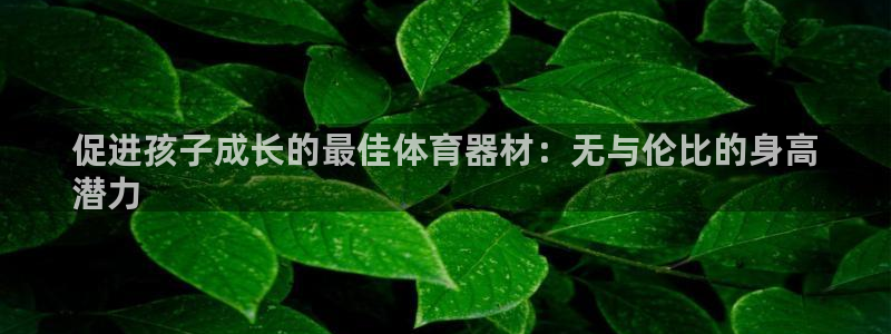 极悦平台反7O777：促进孩子成长的最佳体育器材：无