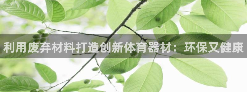 极悦娱乐游戏中心：利用废弃材料打造创新体育器材：环保