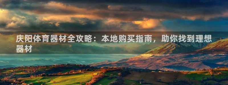 极悦平台用户评价：庆阳体育器材全攻略：本地购买指南，