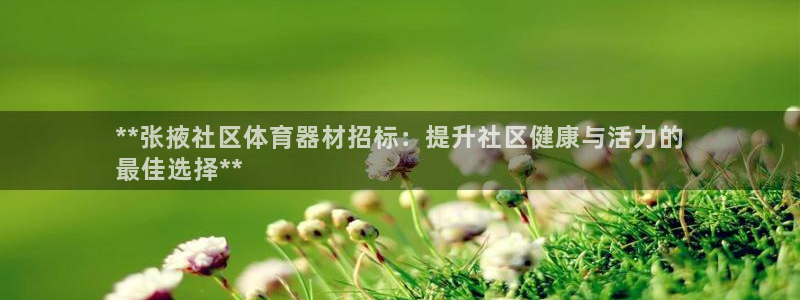 极悦官方网站入口网址大全：**张掖社区体育器材招标：