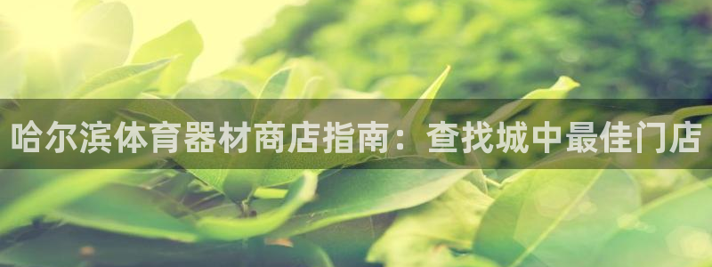 极悦平台登录方式是什么：哈尔滨体育器材商店指南：查找