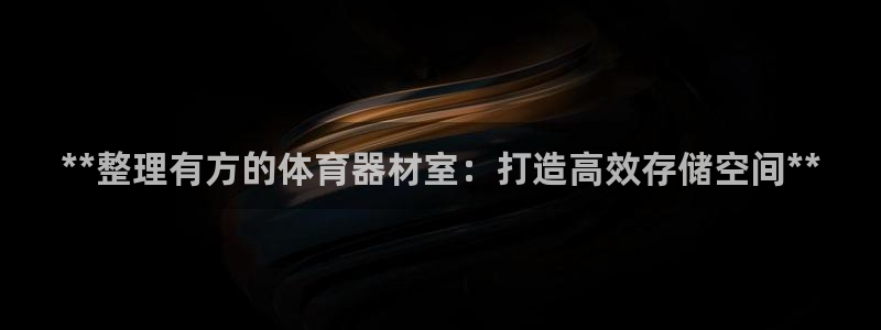 极悦娱乐管理最建议买吗：**整理有方的体育器材室：打