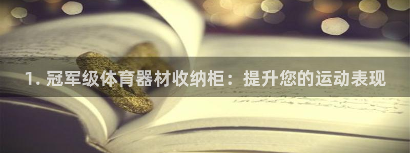 极悦娱乐游戏安全吗：1. 冠军级体育器材收纳柜：提升您的运动