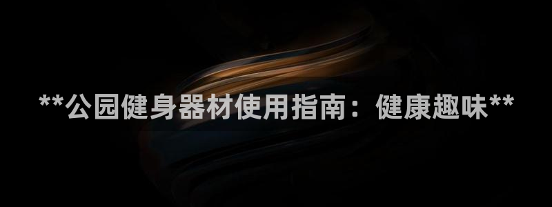 极悦官方网站入口网址：**公园健身器材使用指南：健康