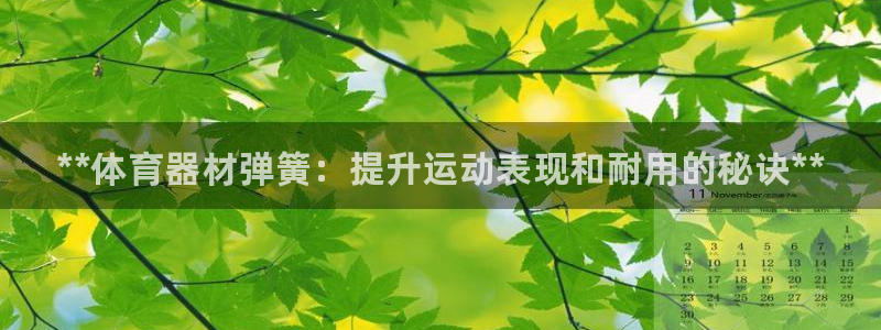 极悦官网旗舰店电话：**体育器材弹簧：提升运动表现和