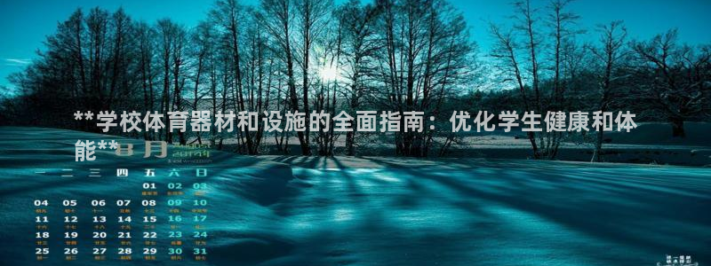 极悦官网入口登录：**学校体育器材和设施的全面指南：